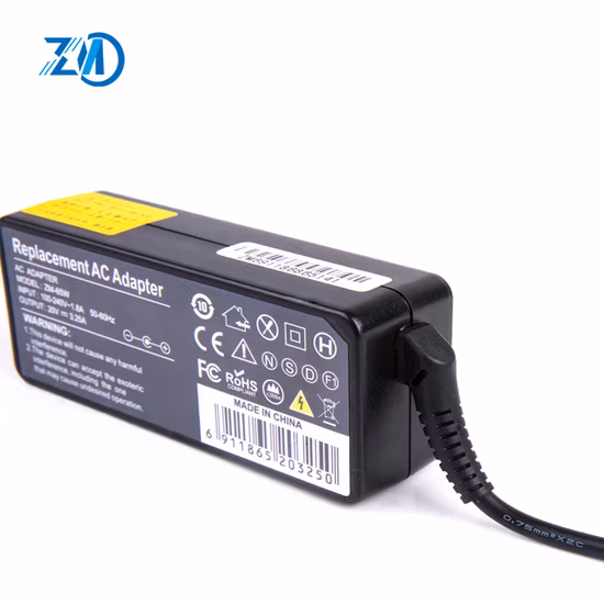 Adaptateur de chargeur pour ordinateur portable, prix de gros, avec USB, pour IBM Lenovo, 20V, 3,25a, jaune, USB